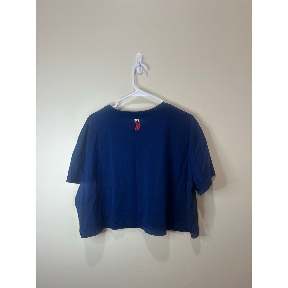 Nike Team USA Blue Cropped Short Sleeve T-Shirt Red Sz XL Nice!! - Picture 4 of 5